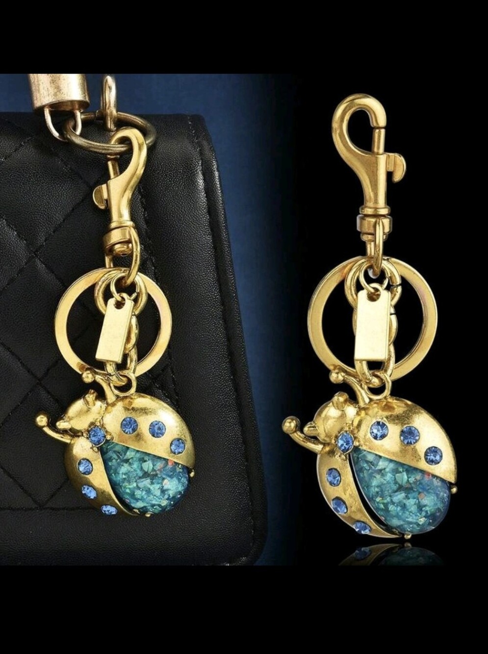 Ladybug Bag Charm/keychain NEW - Picture 4 of 11